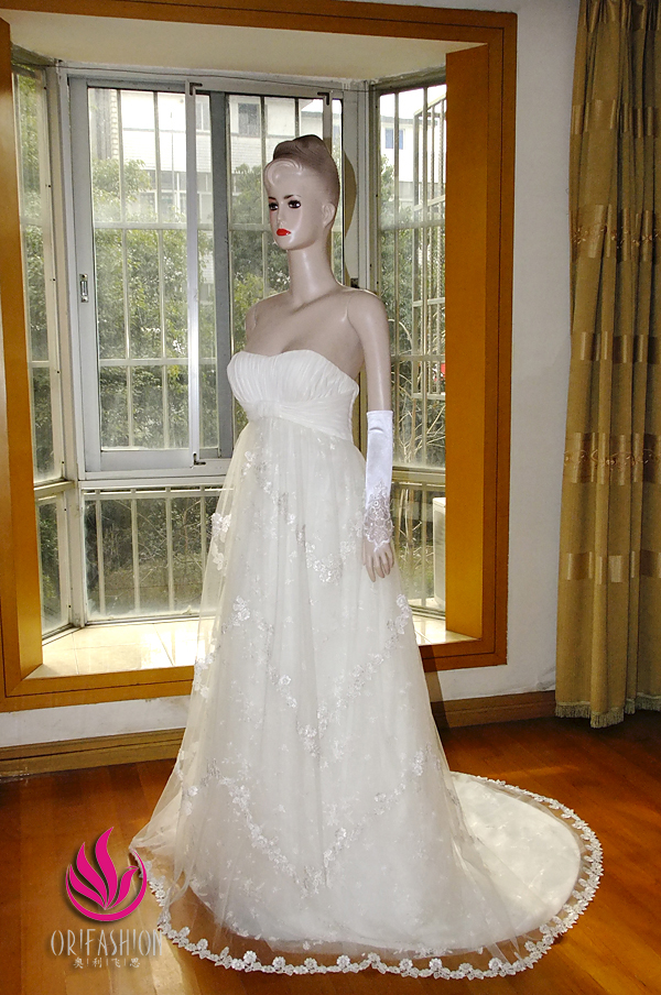 Orifashion HandmadeReal Romantic Tulle Wedding Dress